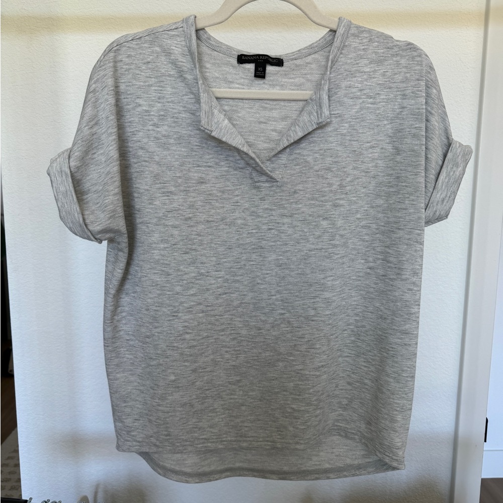 Grey Short Sleeve Top